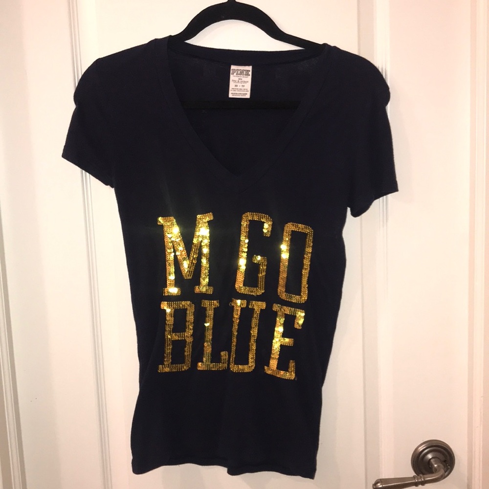 PINK VS -University of Michigan XS Tee